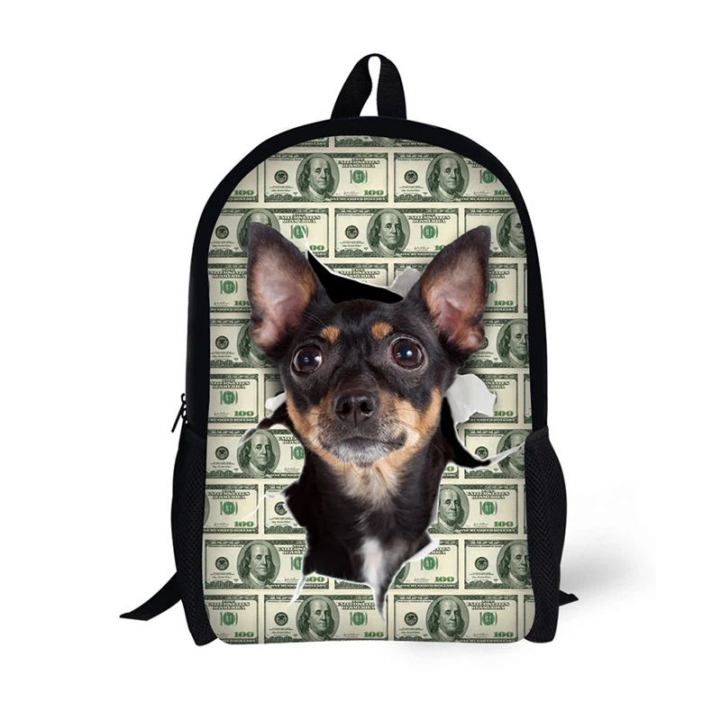 Детский рюкзак с рисунком долларов 3d-принт животными дорожный для подростков