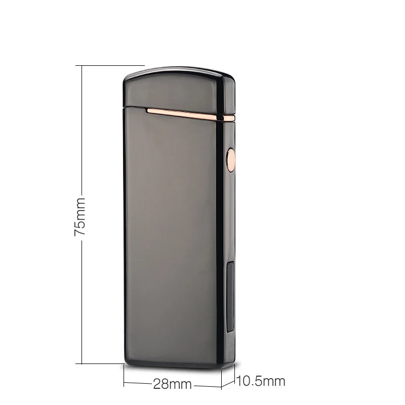 Dual Arc Электронная Зажигалка Usb металлическая перезаряжаемая ветрозащитный негорящий электрические зажигалки плазменная зажигалка