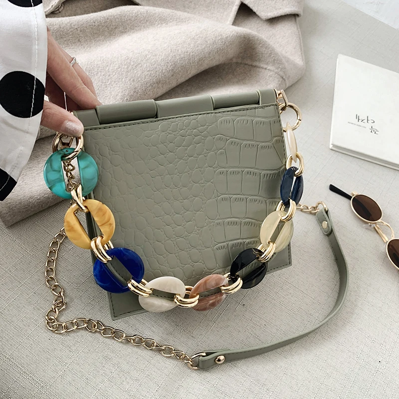 Модная Новая женская квадратная сумка с блестками Высококачественная