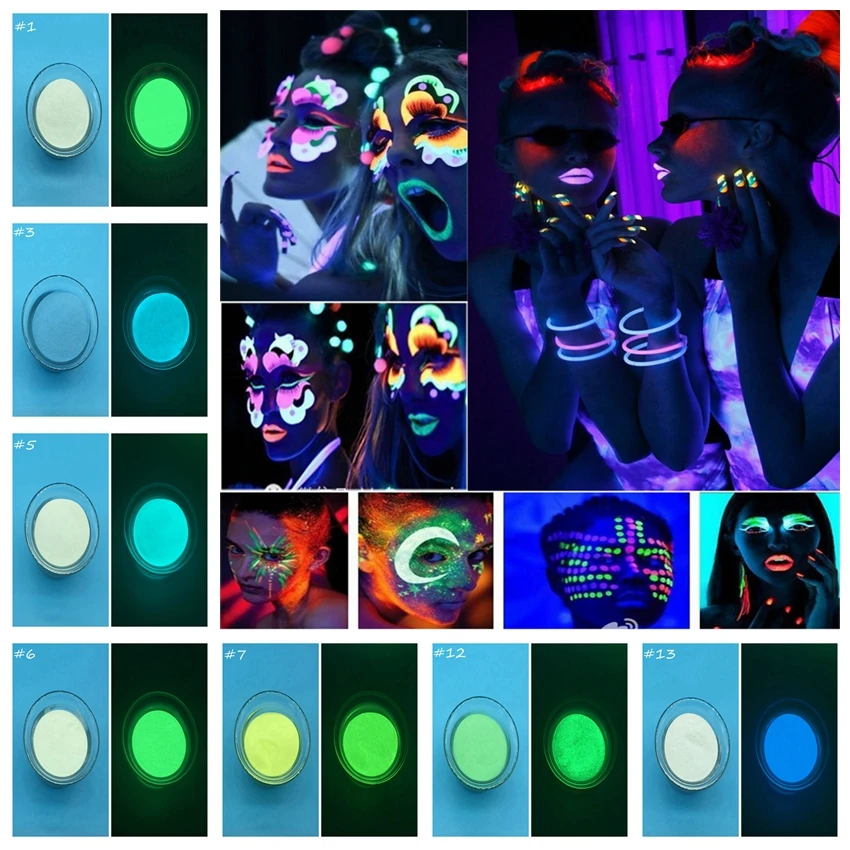 Персиковый цвет светящийся порошок 500 г/пакет фосфорный для творчества