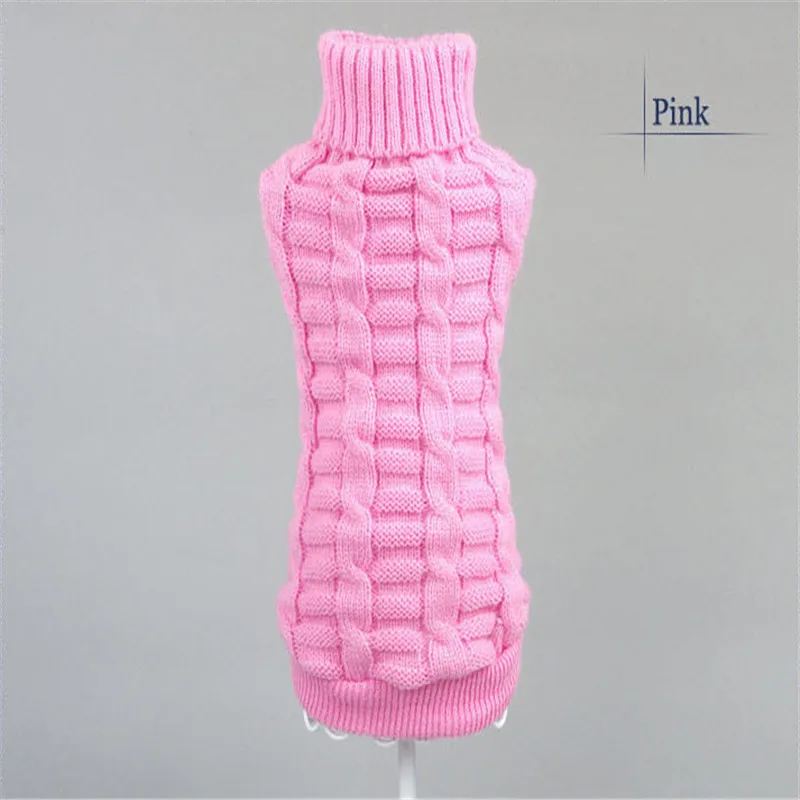 Новинка 2017 товары для домашних животных зимний свитер пальто Однотонный собак