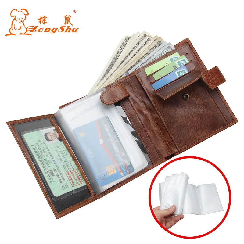Mens's Genuine Leather Wallet Crocodile Head Vintage Money Organizer Large capacity Aligator Purse with Driving document pocket | Багаж и