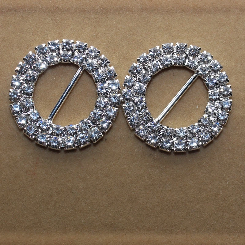 2018 ограниченные стразы s Новые 20шт круглые пряжки золотые/Серебряные украшения