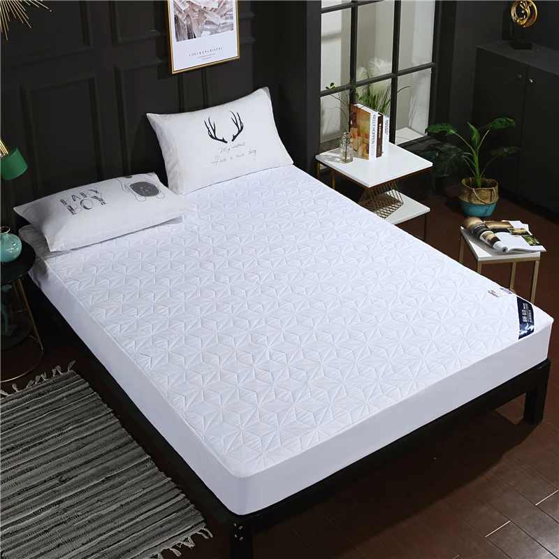 

2023 LAGMTA 1pc 100% Polyester Waterproof Mattress Cover Fitted Sheet Four Corners With Elastic Bed Sheet