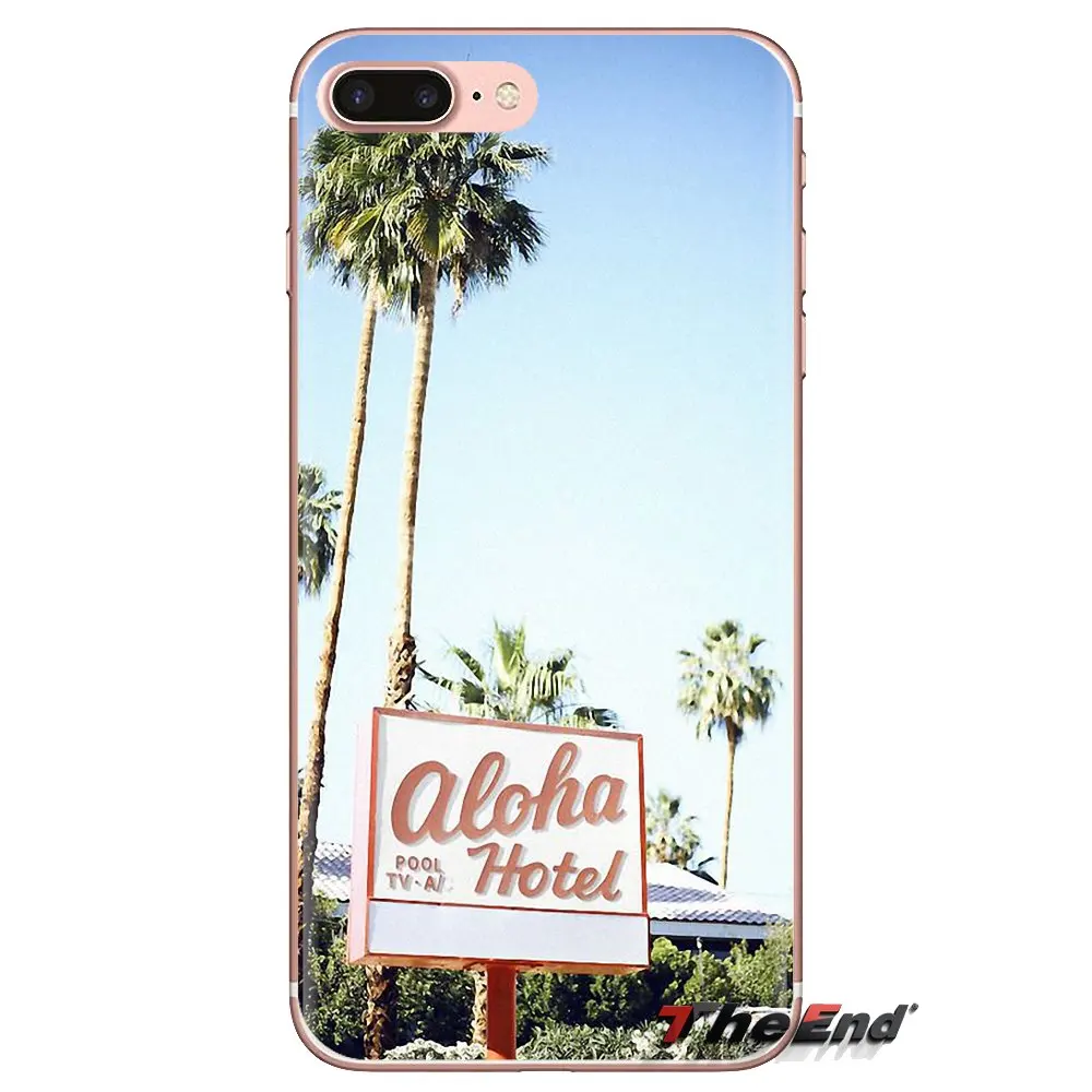 Для iPod Touch Apple iPhone 4 4S 5 5S SE 5C 6 6S 7 8 X XR XS Plus MAX прозрачный мягкий чехол Чехлы Цветы Aloha