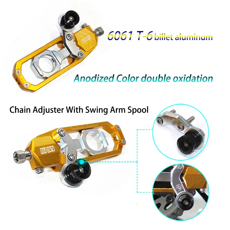 YZF R6 натяжитель цепи с ЧПУ Катена регулятор катушкой алюминиевый сплав для Yamaha 2006