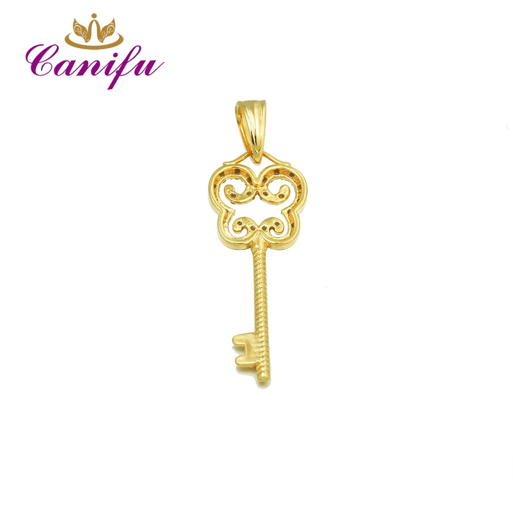 Canifu New arrival Gold Color Cloud key Pendant With Zirconia AAA lovely Pendants For Chain factory price | Украшения и
