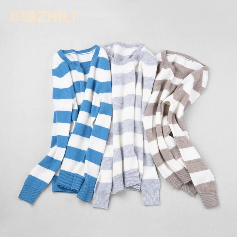 Женский кашемировый пуловер с круглым вырезом разные цвета | Женская одежда