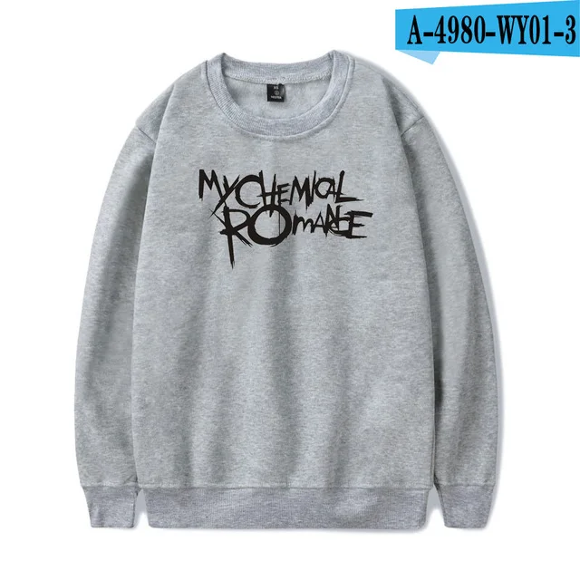 gray My Chemical Romance толстовки для мужчин женщин черный парад панк эмо рок Толстовка свитер осень зима спортивный костюм топы негабаритных одежда - Цвет: gray
