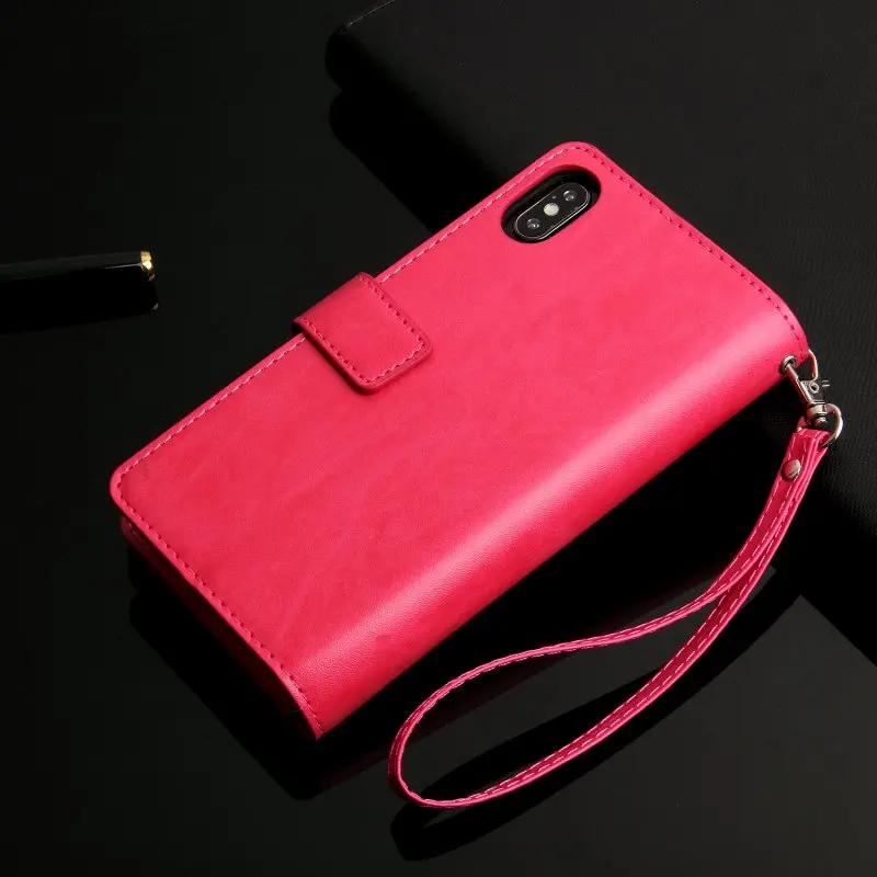 Многофункциональный кожаный кошелек на молнии Card Case для iPhone 5 5S SE 6 6S 7 8 Plus X XR XS Max чехол Обложка Flip Стенд на Коке