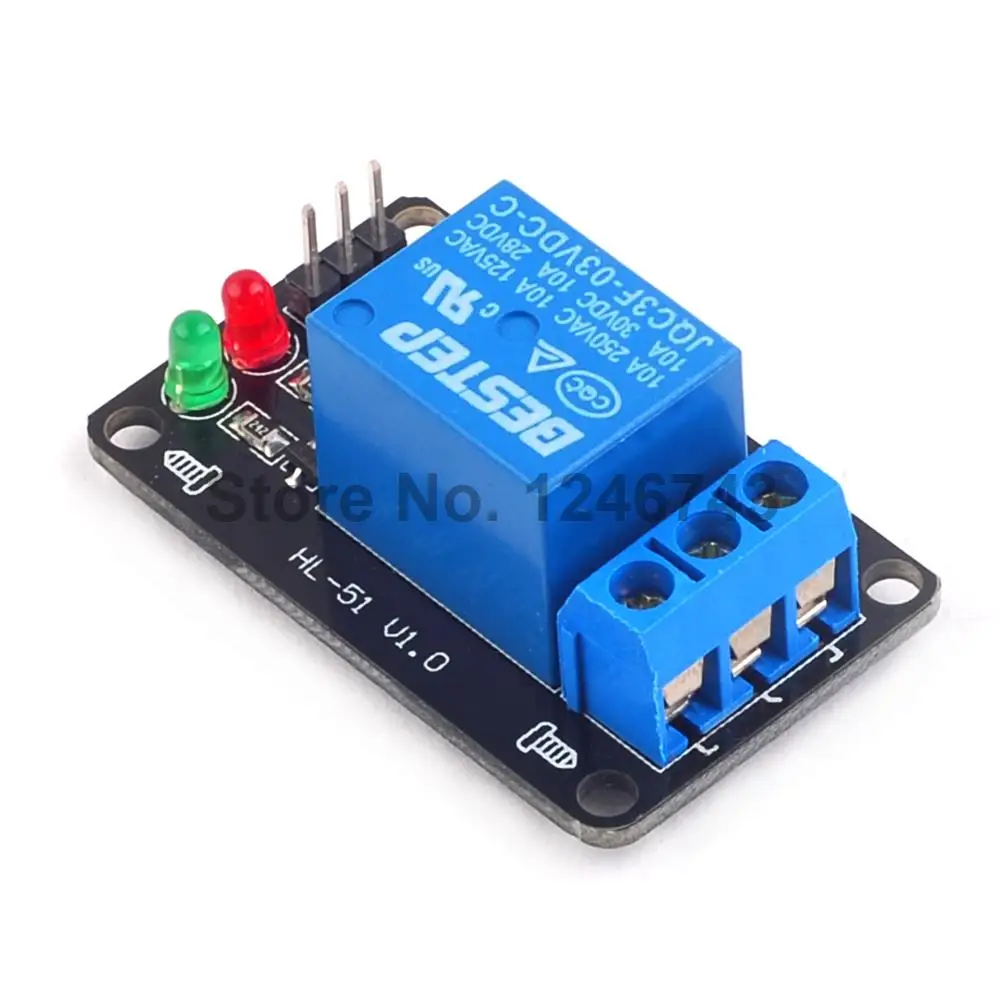 Релейный модуль с подсветкой без оптрона 1 канал 3 в 2 шт. | Обустройство дома