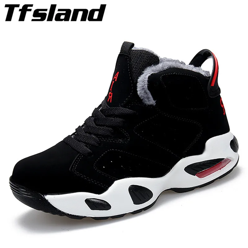 Плюшевая теплая зимняя Баскетбольная обувь Zapatillas Jordan Мужская Hombre мягкая