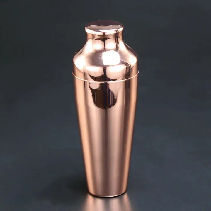 500ml Deluxe Boston Cocktail Shaker Stainless Steel 500ml Copper Plated Cocktail Shaker Essential Barware Bar Tool - Цвет: 500ml