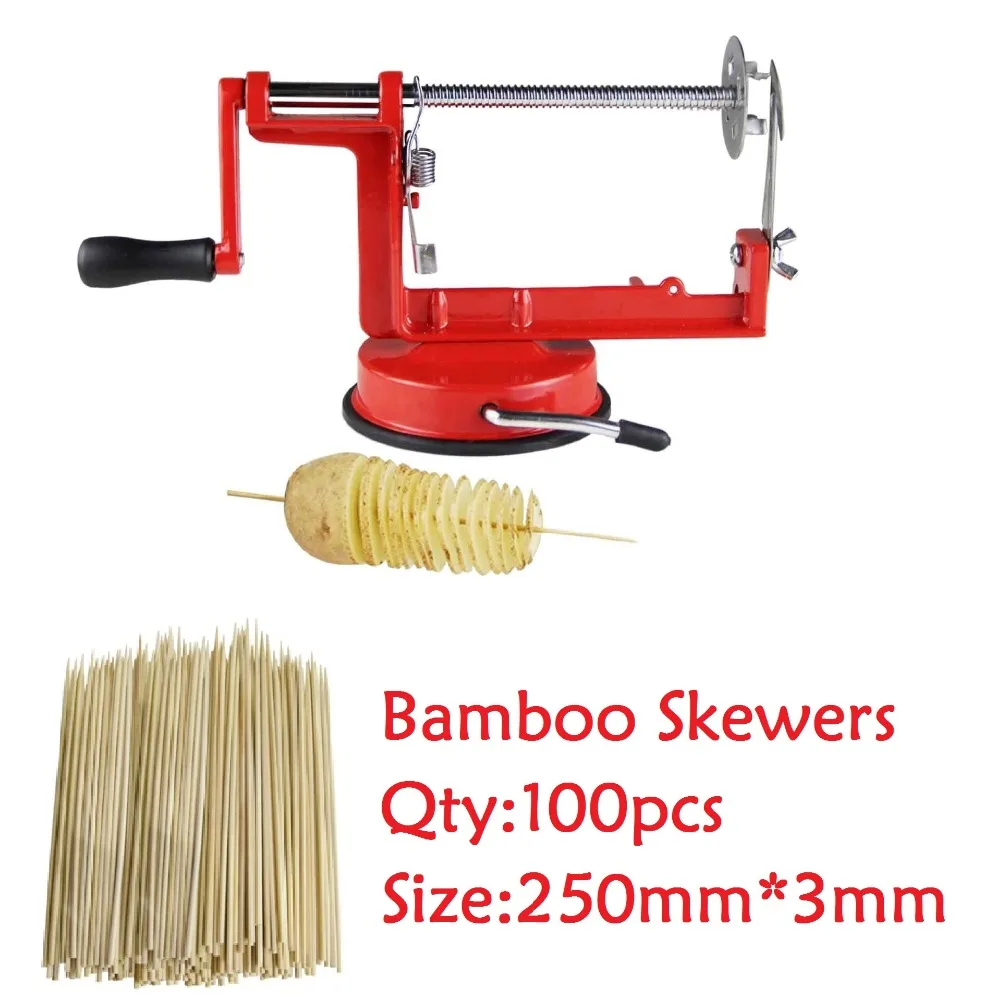 Бесплатная доставка 1 комплект красная витая терка для картофеля и яблока