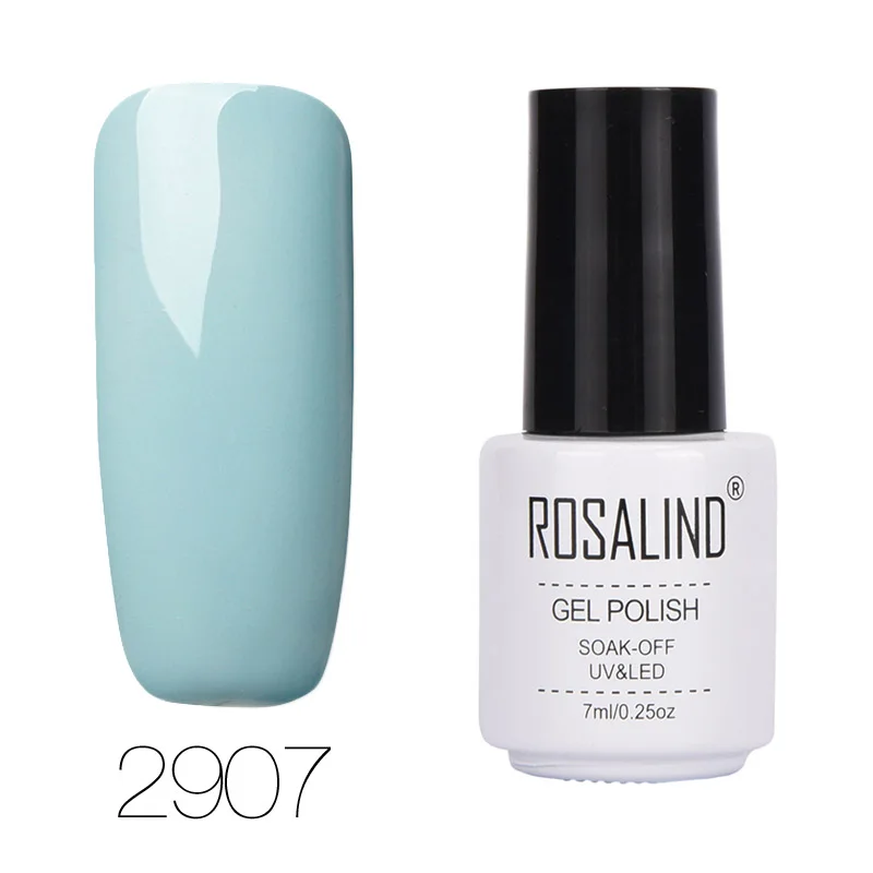 ROSALIND, 7 мл, серия горячих цветов, Гель-лак для ногтей, лак для ногтей ArtGel, долговечный Гель-лак, Набор лаков для маникюра, лак для ногтей - Цвет: 2907