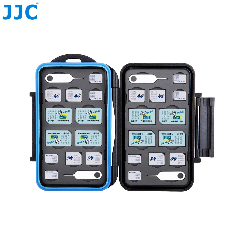 JJC чехол для карты памяти SIM/Micro SIM/Nano SIM/SD/SDHC/TFStorage для iPhone 8/8 Plus/X/7 Plus/6 карт водостойкая коробка