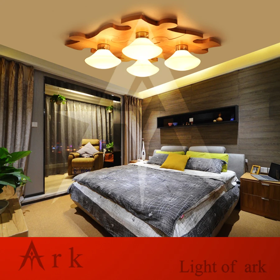 Ark light DIY Головоломка массив деревянный строительный блок Светодиодная