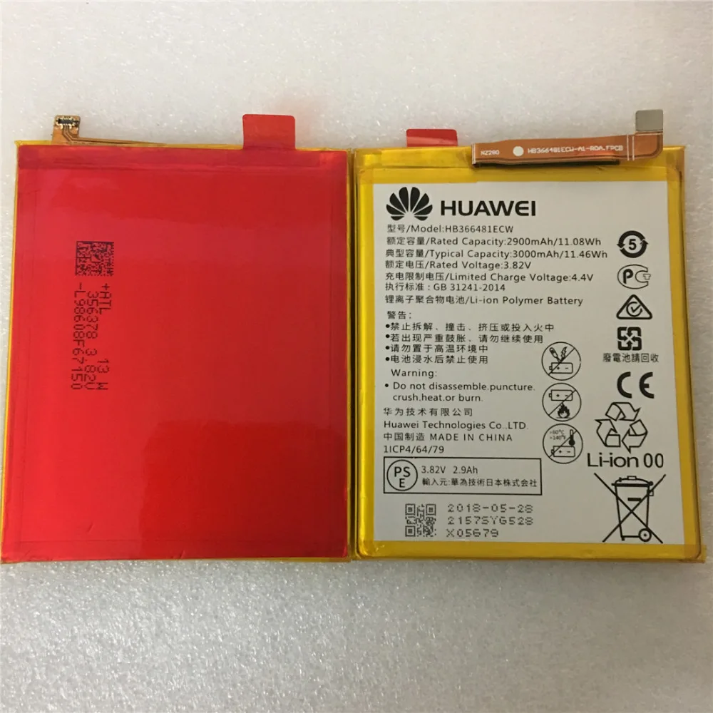2018 новый оригинальный для Huawei HB366481ECW литий ионный аккумулятор телефона P9 Ascend Lite G9