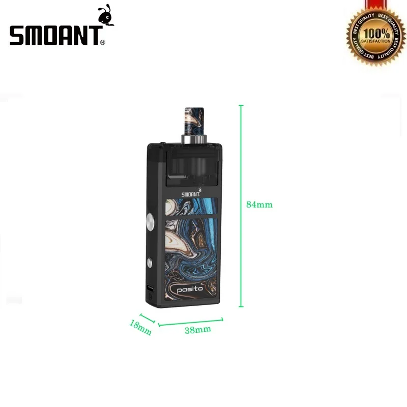 В наличии оригинальный Smoant Pasito Pod Kit 25 Вт 1100 мАч мод 3 мл пустой картридж сетка 0.