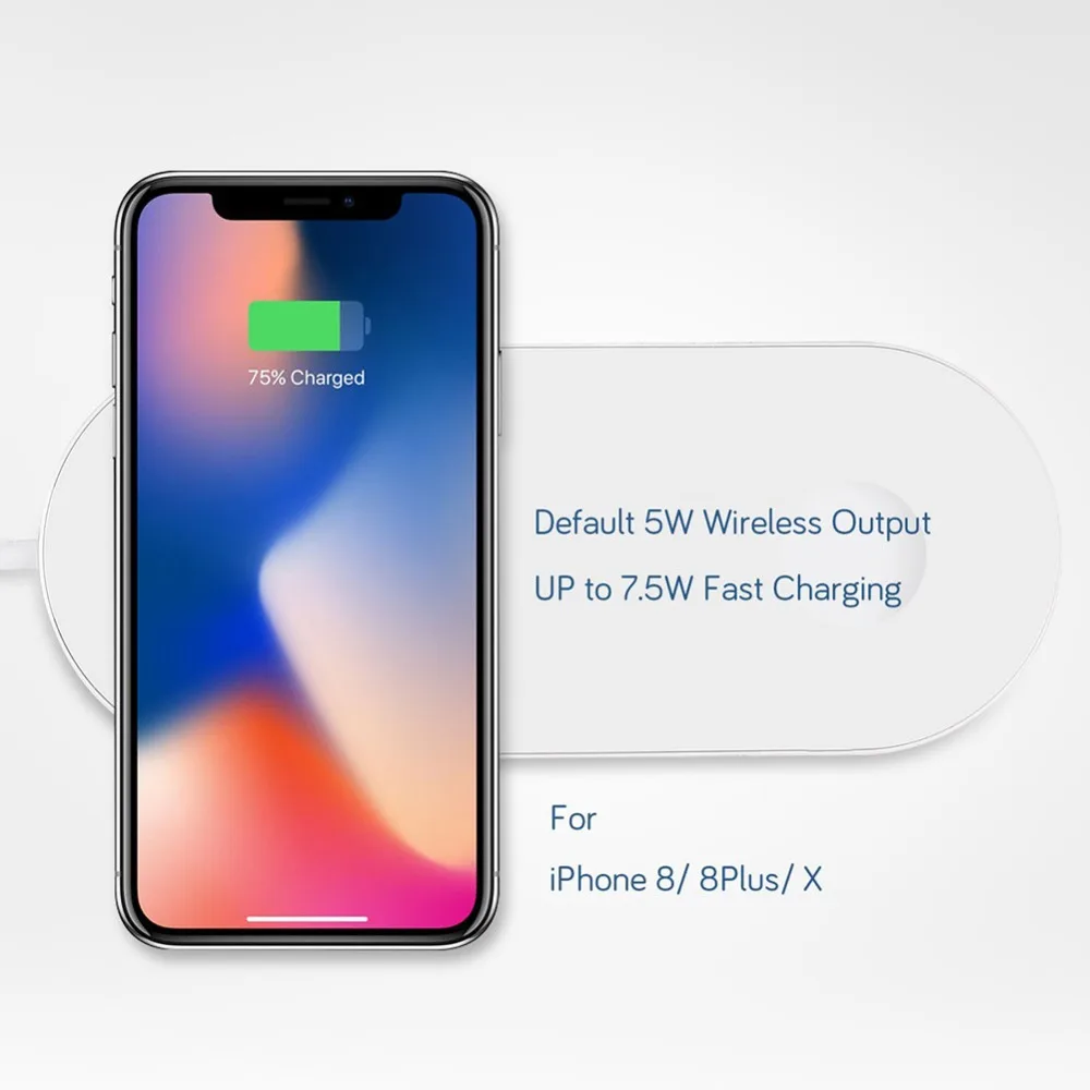 Беспроводное зарядное устройство для Apple Watch кабель быстрой зарядки iPhone X XS XSMAX XR 8