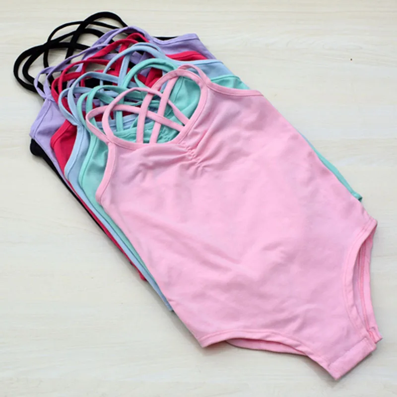 Гимнастическое трико детское балетное платье летняя хлопковая одежда для