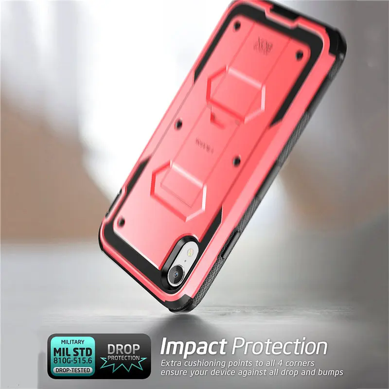 For iphone XR Case 6.1&quot i-Blason Armorbox Full Body Heavy Duty Shock Reduction with Built in Screen Protector &amp Kickstand | Мобильные