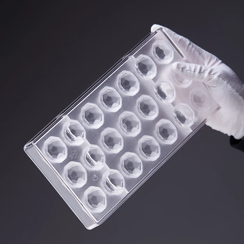 LONSI 3D Polycarbonate Chocolate Molds Valentine's Day Gift Baking Pastry Making Tools Diamond Form Bakeware Moulds | Дом и сад