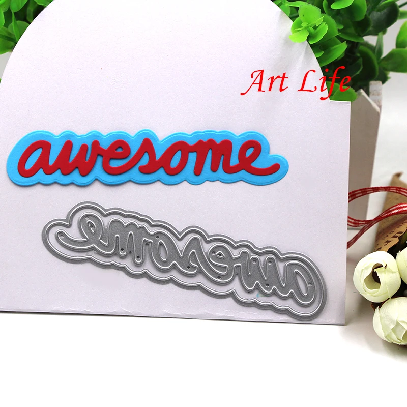 2017 Новые Потрясающие письмо металлические трафареты шаблон для скрапбукинга