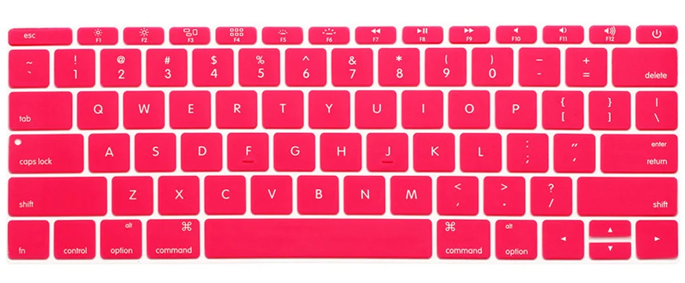 Pink Английский США Версия Клавиатура кожного покрова Protetor для MacBook Pro 13 без touch bar 1708 без Touch Bar модель A1708 - Цвет: Pink