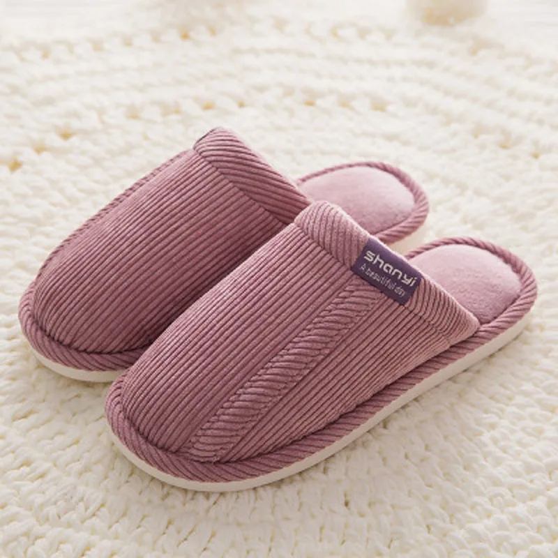 5 цветов Плюшевые Женские однотонные зимние домашние тапочки домашняя обувь