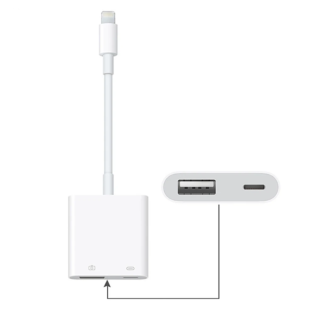 2019 Новый адаптер Lightning USB для чтения камеры OTG соединительные комплекты