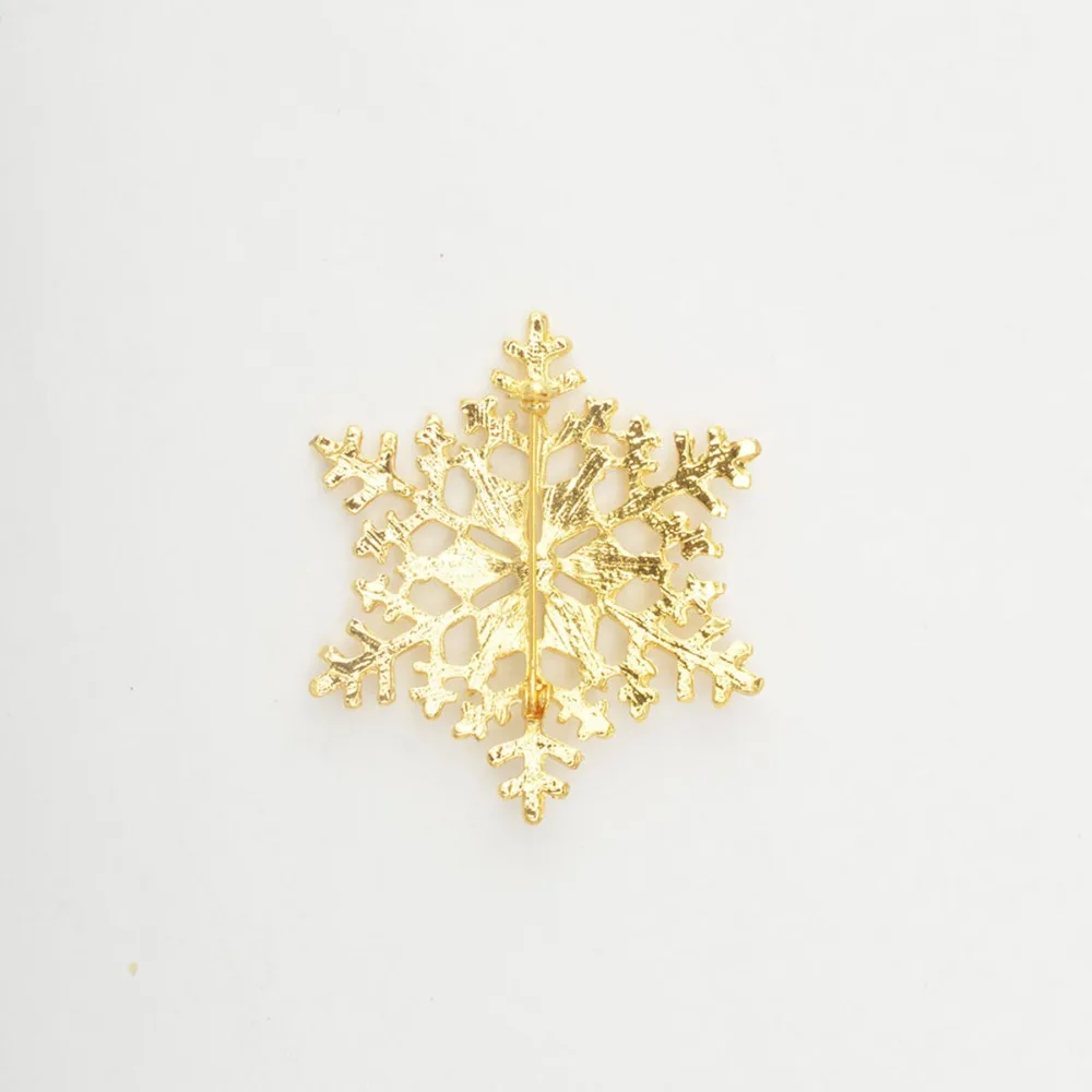 Женские броши Снежинка в стиле ретро стразы хрустальные белоснежная