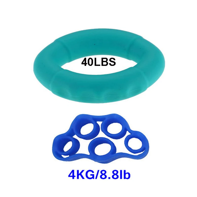 Силовая Тренировка мышц силиконовая рукоятка Кольцо Тренажер Сила пальцы фитнес