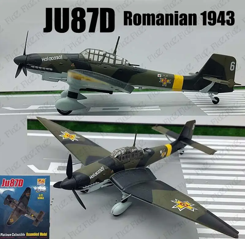 Вторую мировую войну Пособия по немецкому языку Ju87D Stuka румынские погружения бомбер 1943 1/72 не diecast easy model