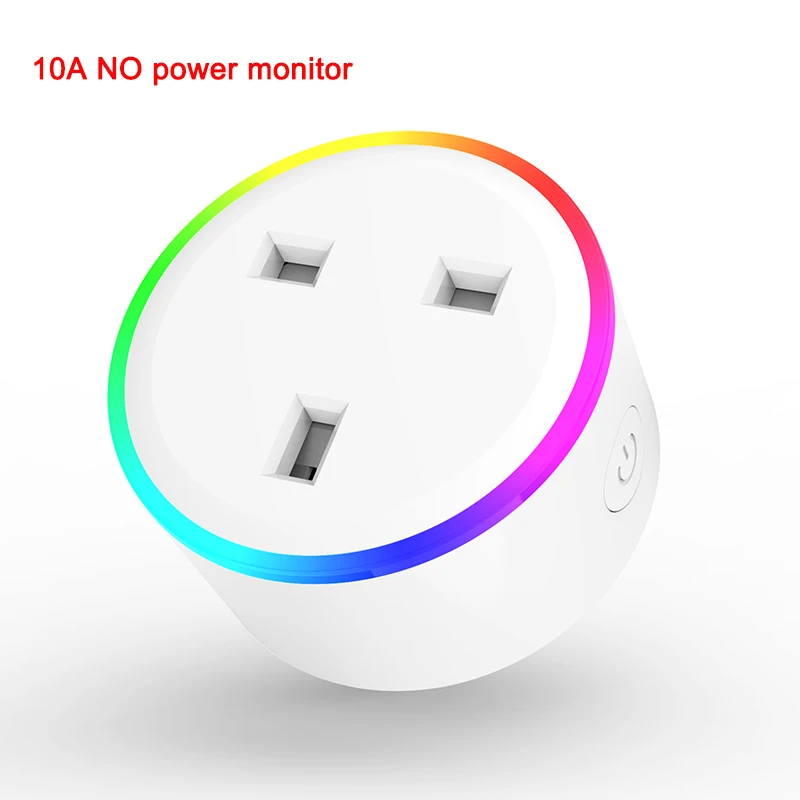 UK plug Lonsonho Wifi умная розетка Tuya умная розетка Smartlife EU Франция США AU Великобритания Польша Корейская вилка совместимый с Alexa Google Home Mini - Цвет: UK plug