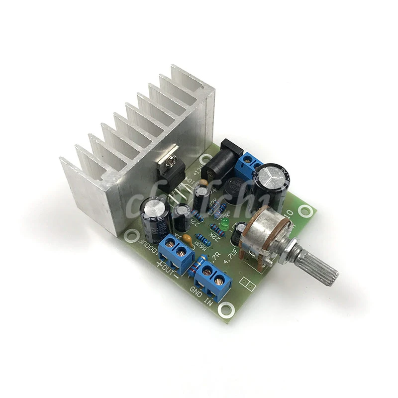 Free Shipping / 1pc AC and DC 12V mono TDA2030A amplifier board finished | Электронные компоненты и