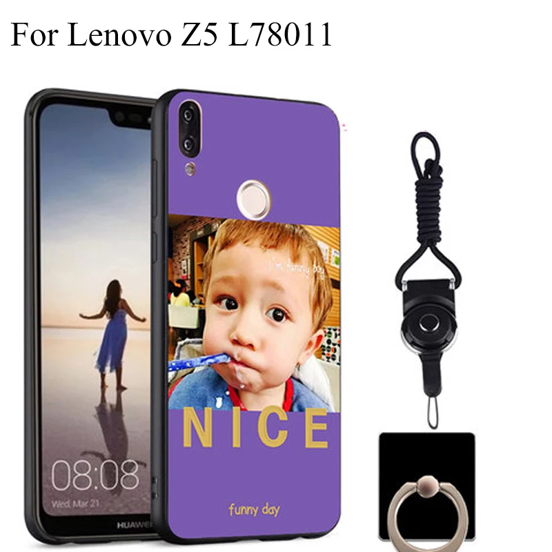 Мягкий чехол из ТПУ для телефона Lenovo Z5 L78011 Z 5 силиконовый черный простой мягкий