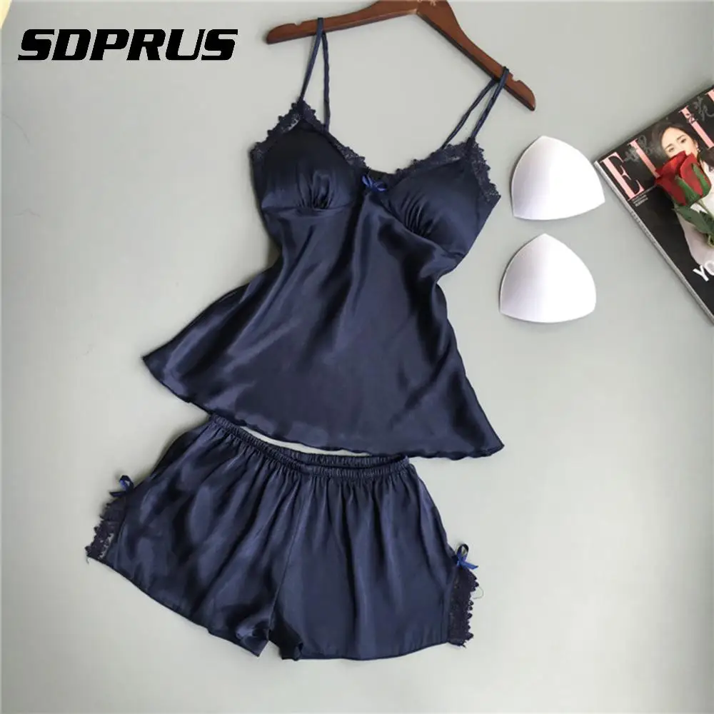 1 комплект женская летняя Пижама сексуальная v образная без рукавов|pajamas pajamas|pajamas