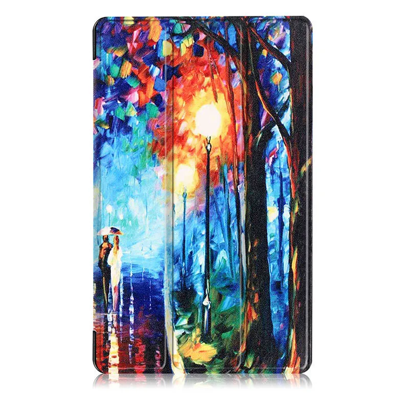 Чехол для планшета huawei MediaPad T3 10 9,6 для huawei T 3 10 9,6 AGS-W09 AGS-L09 с AGS-L03 принтом, кожаный чехол-подставка+ стилус - Цвет: Фиолетовый