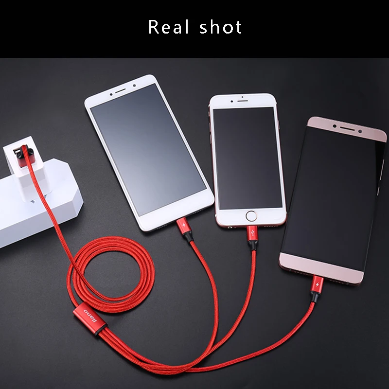 3 in1 для работы со смартфонами Apple/USb/Тип-C кабель передачи данных USB быстрой зарядки