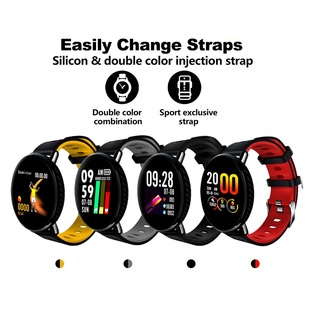 

IP68 Waterproof K1 Full HD 3D UI Touch Screen Smart Watch Men Women Clock Activity Fitness tracker Heart rate monitor Bracelet