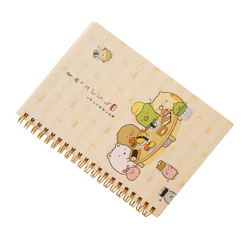 Kawaii японский мультфильм милые животные катушки тетрадь/дневник/pocket book/офисные школьные принадлежности(вечерние ужин