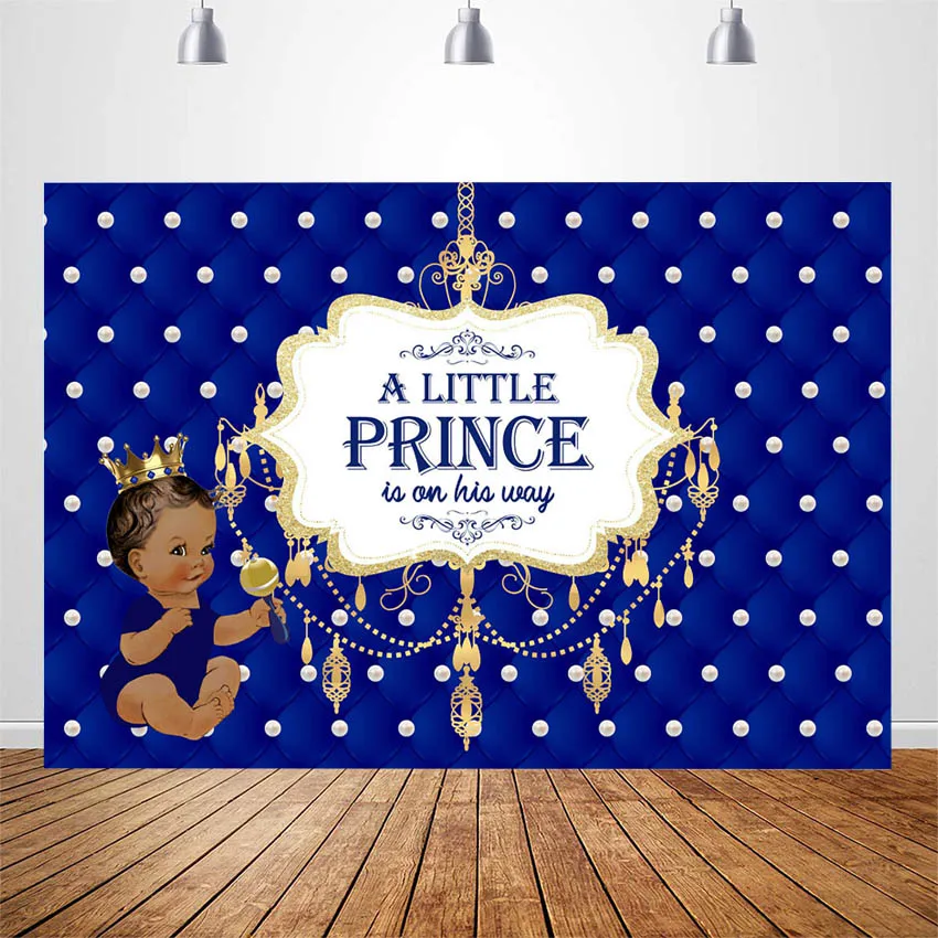 

Фон для фотосъемки Маленького принца для вечеринки в честь рождения ребенка мальчика голубой баннер для вечеринки студийная фотобудка