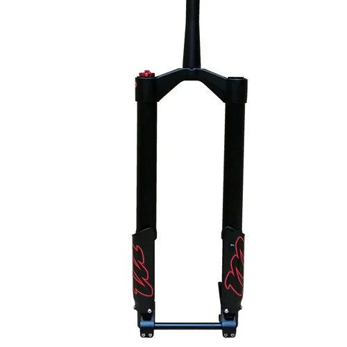 taper pipe fork MODENG зимние MTB Маутейн 26 дюймов Велосипедная вилка Fat Велосипедная вилка пневматические газовые запорные подвески вилки алюминиевый сплав для шин 4,0" - Цвет: taper pipe fork