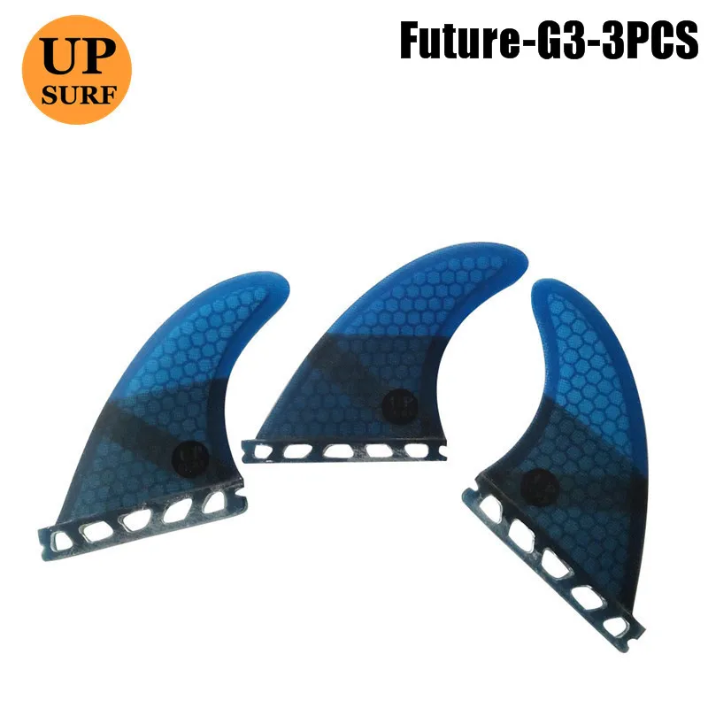 Плавники Future G3 зеленый черный красный синий трехслойный набор сотовые из