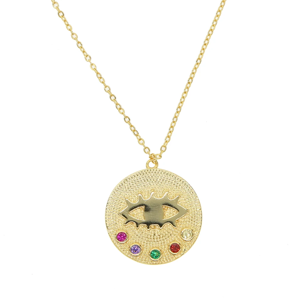 Женское Ожерелье с круглыми блестками и монетами|Ожерелья подвеской| |