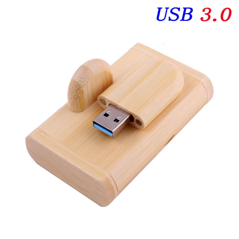 JASTER USB 3,0(более 10 шт. бесплатный логотип) Деревянный usb+ Подарочная коробка ручка-накопитель 8 ГБ 16 ГБ 32 ГБ USB флеш-накопитель фотографии свадебные подарки - Цвет: bamboo