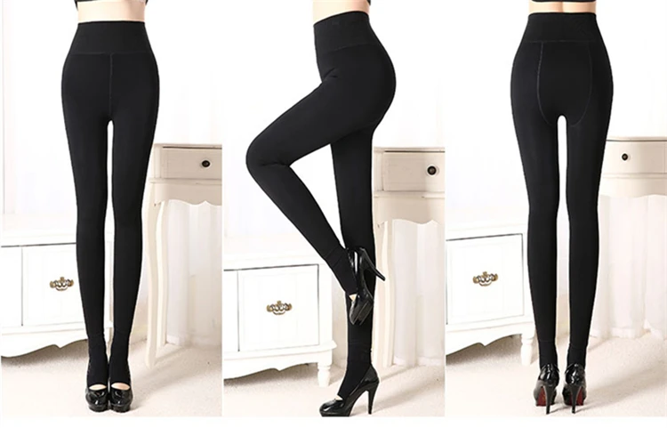 CHLEISURE XS-2XL теплые женские леггинсы с высокой талией Зимние Бархатные леггинсы Женские однотонные Осенние леггинсы больших размеров 8 цветов