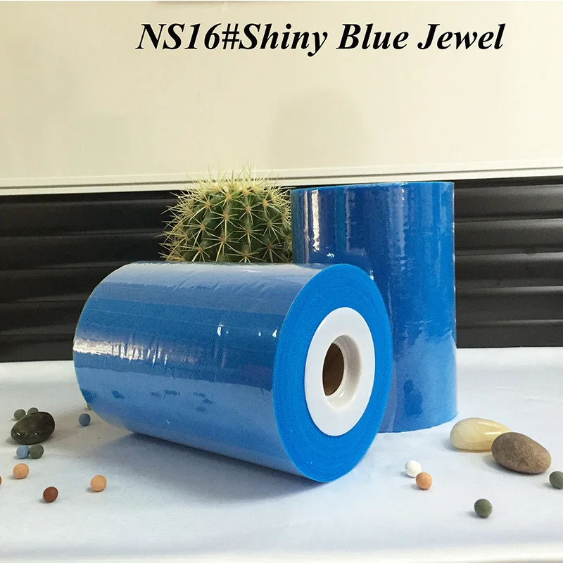Высокое качество 22 Цвета 100 ярдов Мерцающий Тюль Rolls - Цвет: Shiny Blue Jewel