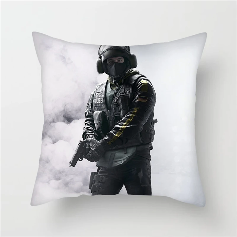 Fuwatacchi Rainbow Six Siege Series наволочка с принтом специальная подушка для дивана Stylr